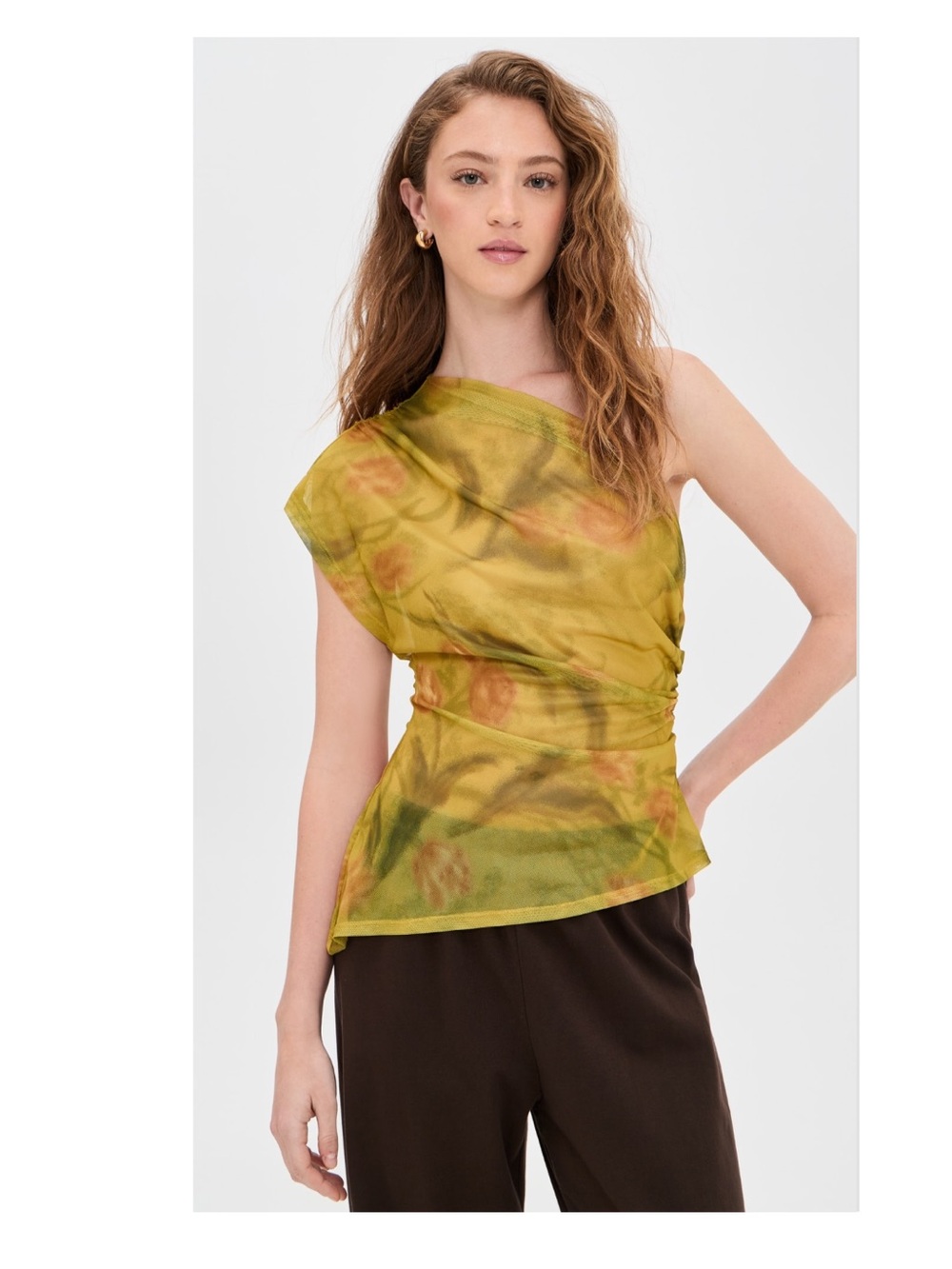 Reformation Adora Knit Sheer Top
